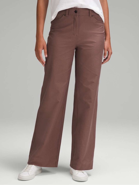 lululemon athletica Pants - Lululemon City Sleek 5 Pocket High-Rise Wide-Leg Pant Full Length Dark Oxide 32